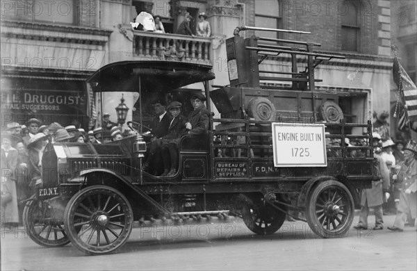 Firemen's parade, between c1910 and c1915. Creator: Bain News Service.