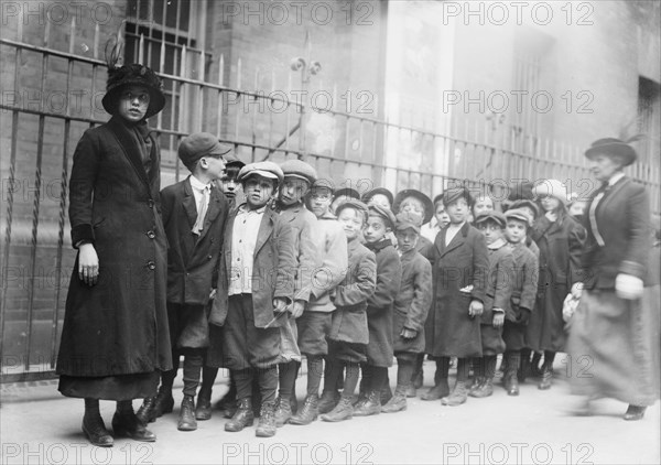 Orphans at horse show - N.Y., 11/13, 1913. Creator: Bain News Service.