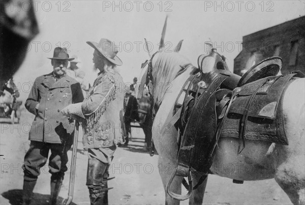 Prince of Monaco & Col. Cody, 1913. Creator: Bain News Service.