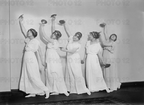 Suffragette Ball - Gr. Cymball Dance, between c1910 and c1915. Creator: Bain News Service.