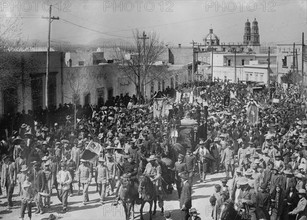 Funeral of Gen. Ganzalez [i.e., Gonzalez], 1914. Creator: Bain News Service.