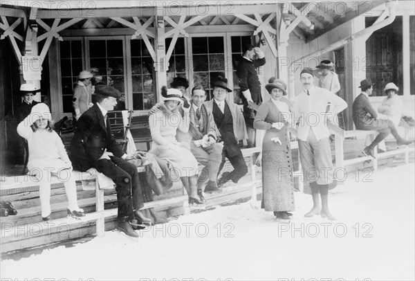 Maxine Elliot [i.e., Elliott] at St. Moritz, between c1910 and c1915. Creator: Bain News Service.