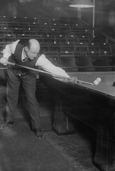 Morris Brown -- playing pool, between c1910 and c1915. Creator: Bain News Service.