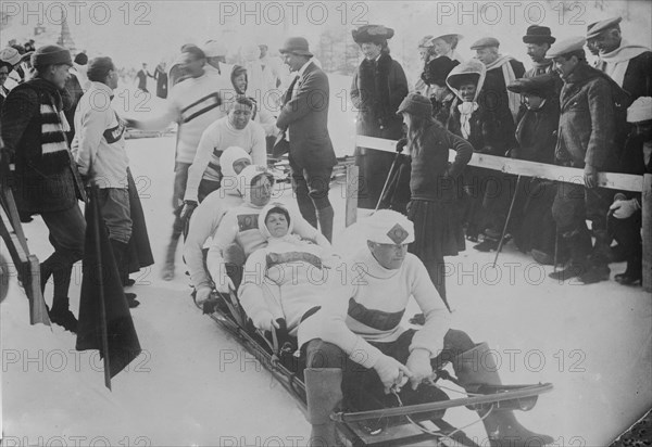 St. Moritz -- Start of Bobsleigh Run, between c1910 and c1915. Creator: Bain News Service.