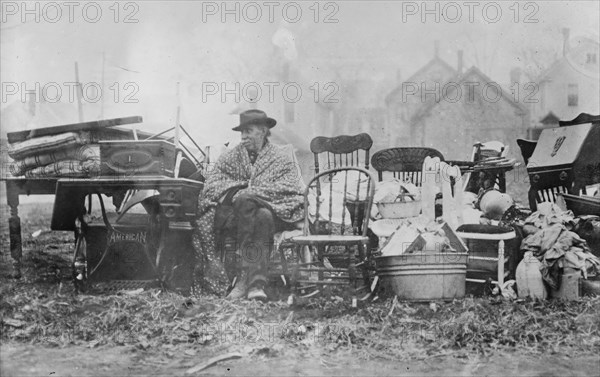 Made homeless by Bangor fire, 1911. Creator: Bain News Service.