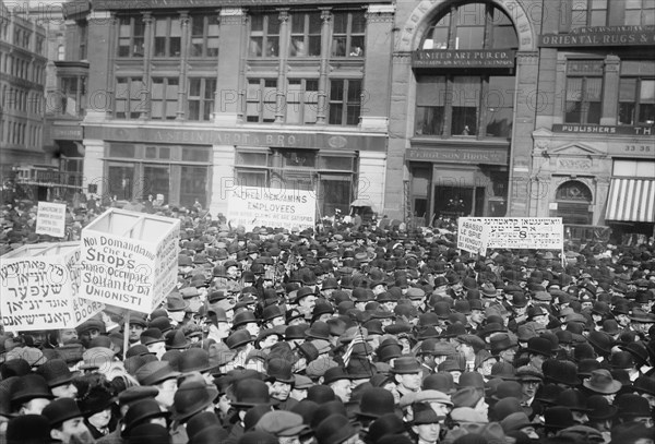 May Day '13, strikers in Union Square, 1913. Creator: Bain News Service.