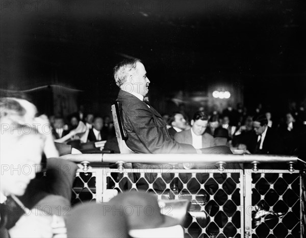 N.J. Hayes on stand, 1912. Creator: Bain News Service.