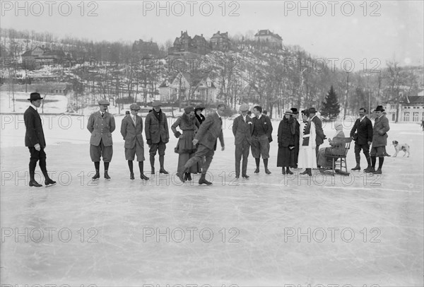 On Tuxedo Lake, between c1910 and c1920. Creator: Bain News Service.