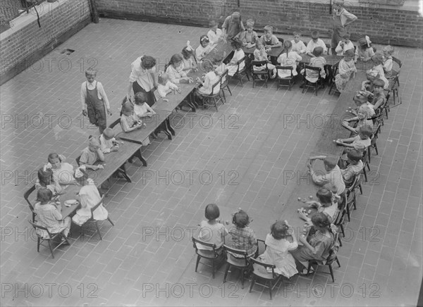 Roof Garden, Lenox Hill Settlement, between c1915 and c1920. Creator: Bain News Service.