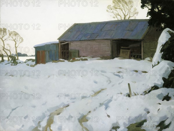 Mrs Middleton's shed, c1945. Creator: Archibald Frank Nicoll.