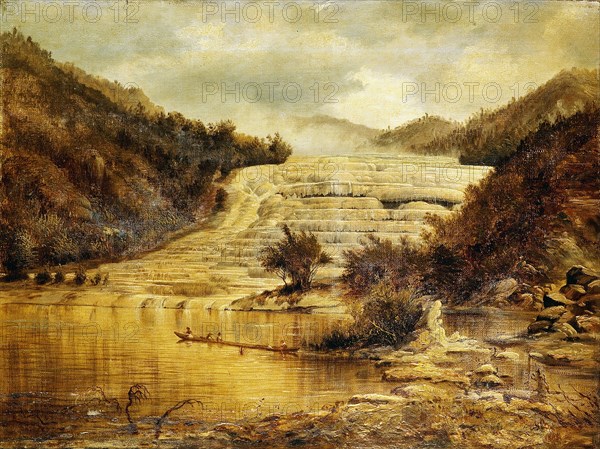 The Terraces (the pink terraces), 1885. Creator: Charles Blomfield.