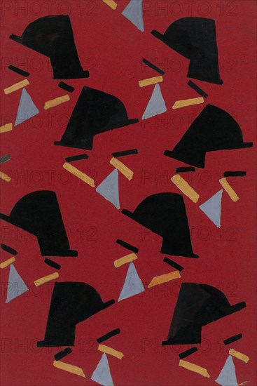 Untitled (Textile design no II),  c1925. Creator: Frances Hodgkins.