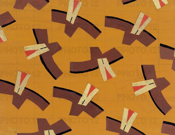 Untitled (Textile design no III),  c1925. Creator: Frances Hodgkins.