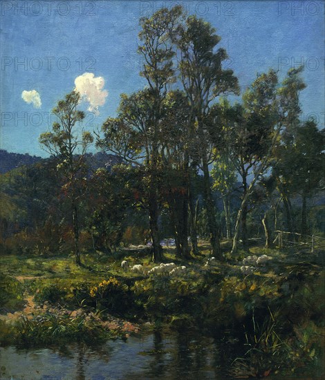 Changing pasture, 1899. Creator: James McLauchlan Nairn.