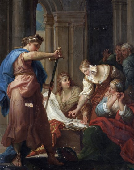 Achilles and the daughters of Lycomedes, c1760s. Creator: Pompeo Batoni.