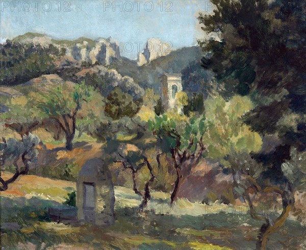 St. Rémy well,  1931-1933. Creator: Roger Fry.