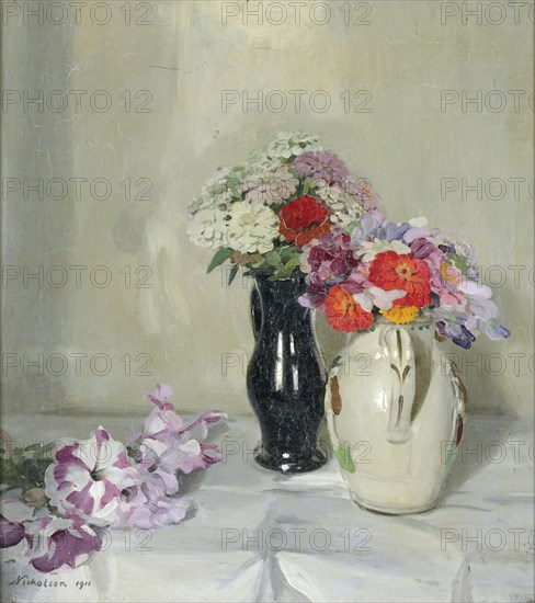 Zinnias, 1911. Creator: William Nicholson.