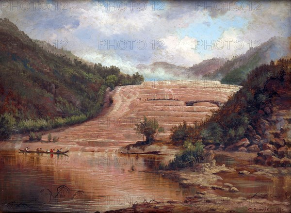 Pink Terraces, 1882. Creator: Charles Blomfield.