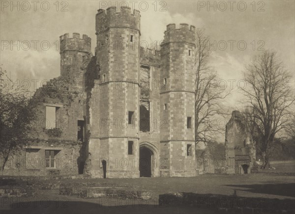 The ruins of Cowdray, Sussex. From the album: Photograph album - England, 1920s. Creator: Harry Moult.