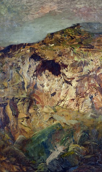 Rock study, Sumner, c1890. Creator: Petrus van der Velden.