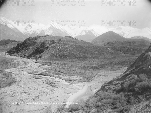 The Junction, Broken River, West Coast Road, c1880s. Creator: Burton Brothers.