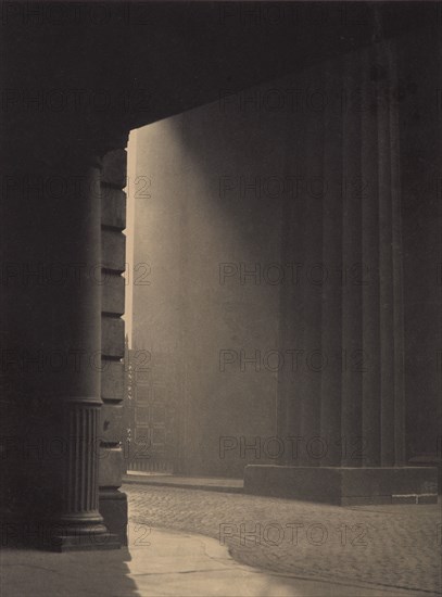 A shaft of light - Euston Station, c.1929. Creator: Harry Moult.