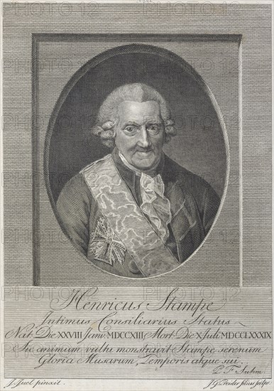 Henrik Stampe, 1793. Creator: Johann Georg Preissler.