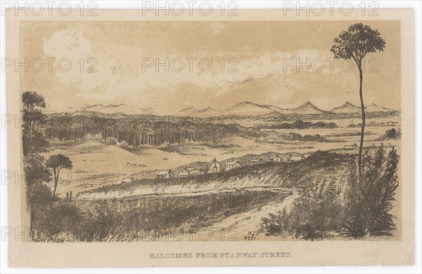 Halcombe from Stanway Street,  c.1878. Creator: Edith Stanway Halcombe.