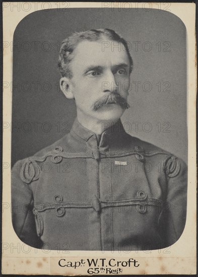 Capt. W.T. Croft 65th Regt, c.1860. Creator: Unknown.