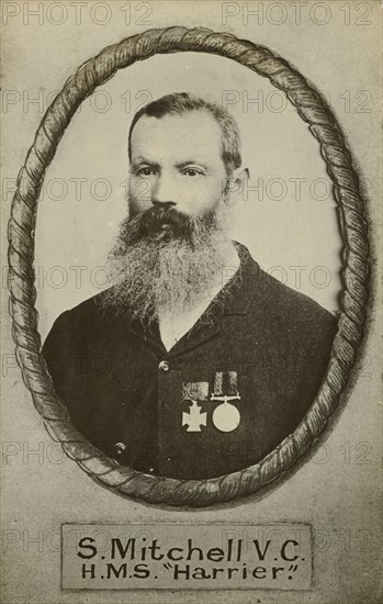 S. Mitchell, V.C, H.M.S. Harrier, c.1900. Creator: William Francis Gordon.