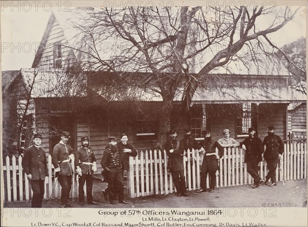 Group of 57th officers, Wanganui,  c.1900. Creator: Unknown.