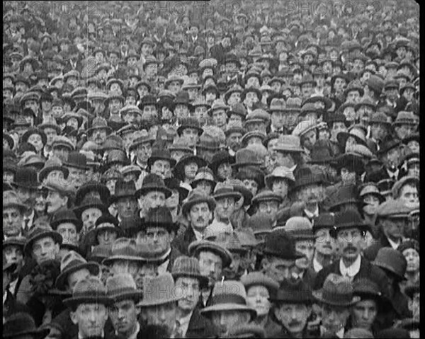 Huge Irish Crowd Gathering to Hear Michael Collins Speak, 1922. Creator: British Pathe Ltd.