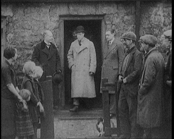 Prince Edward, Prince of Wales Leaving a Working Class Home in the North of England, 1929. Creator: British Pathe Ltd.