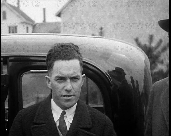 Male American Civilians Being Arrested by the Police, 1930. Creator: British Pathe Ltd.