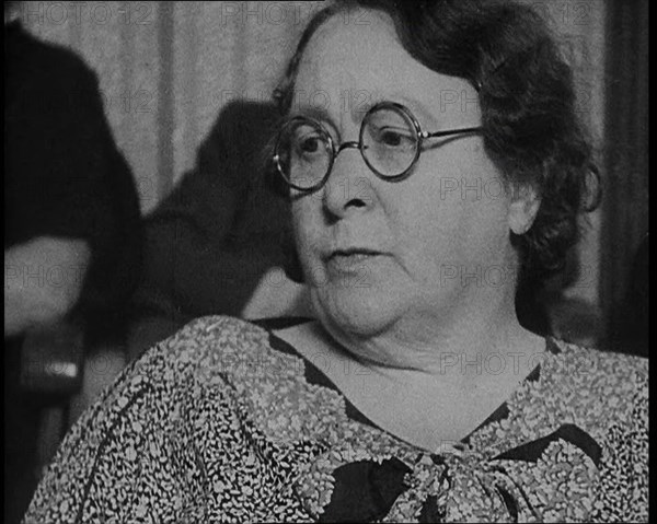 American Civilians in the Audience in a Courtroom During the Lindbergh's Kidnapping Case Trial, 1930 Creator: British Pathe Ltd.