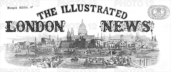 Front page of the "Illustrated London News", 1868. Creator: Unknown.