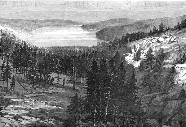 The Central Pacific Railway, North America: Donner Lake, 1868. Creator: Unknown.