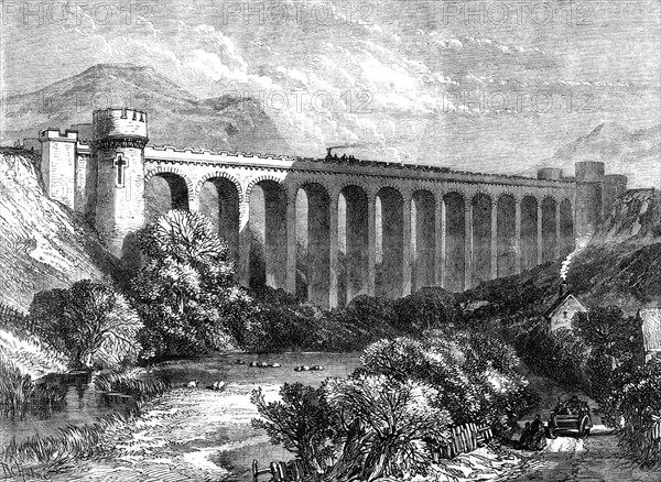 The Knucklass Viaduct, Central Wales Railway, 1865. Creator: Unknown.