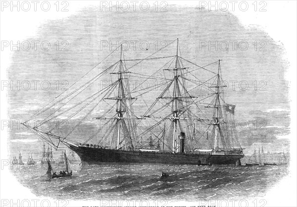 The late Confederate cruiser Shenandoah in the Mersey, 1865. Creator: Smyth.