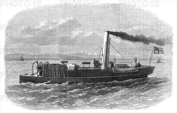 The new gun-boat Staunch, built at Elswick, Newcastle-on-Tyne, 1868. Creator: Unknown.