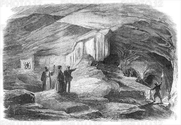 The Royal Caverns at Jerusalem, 1869. Creator: Unknown.