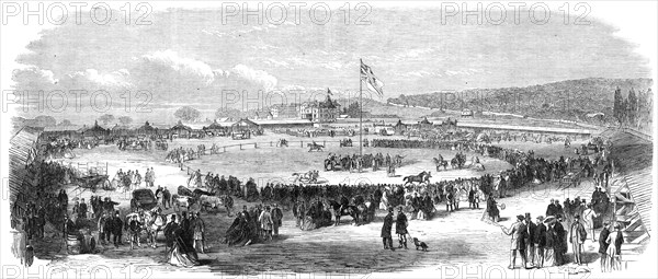 The show-yards of the Agricultural Exhibition of Lower Canada, at Montreal, 1865. Creator: Unknown.