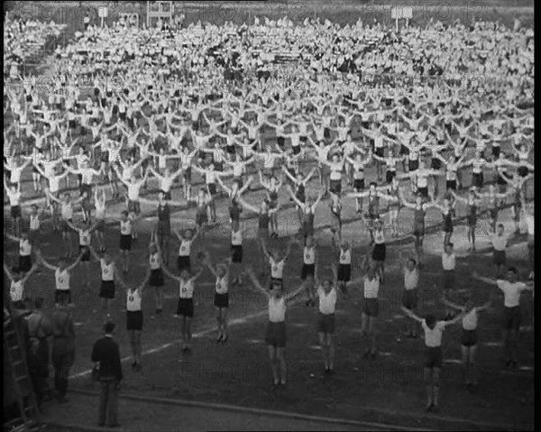 German People Exercising Outside, 1933. Creator: British Pathe Ltd.