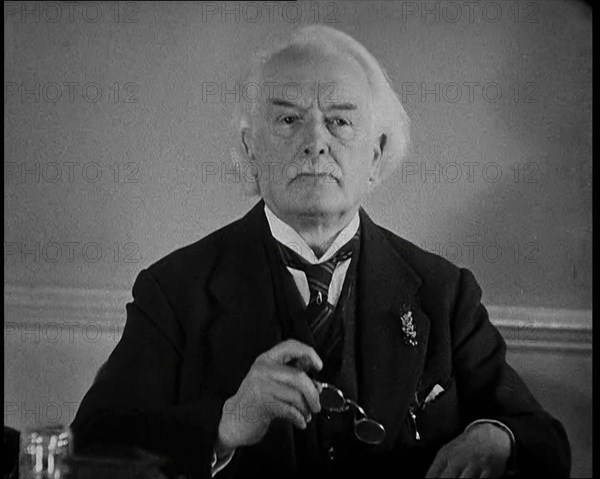 David Lloyd George Talking Directly to the Camera, 1930s. Creators: British Pathe Ltd, David Lloyd George.