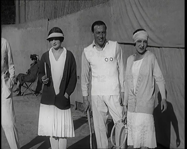 The Tennis Players Suzanne Lenglen of France and Helen Wills of the United States of America...,1926 Creator: British Pathe Ltd.