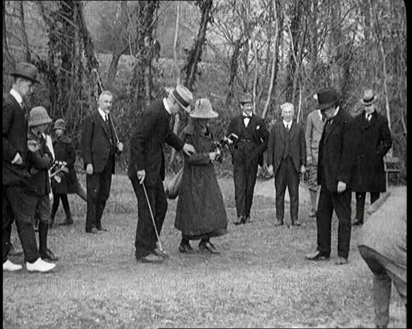 British People Playing Golf in the French Third Republic, 1922. Creator: British Pathe Ltd.