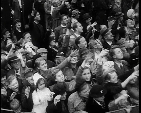 Crowd Watching the Danish Royal Family, 1930s. Creator: British Pathe Ltd.