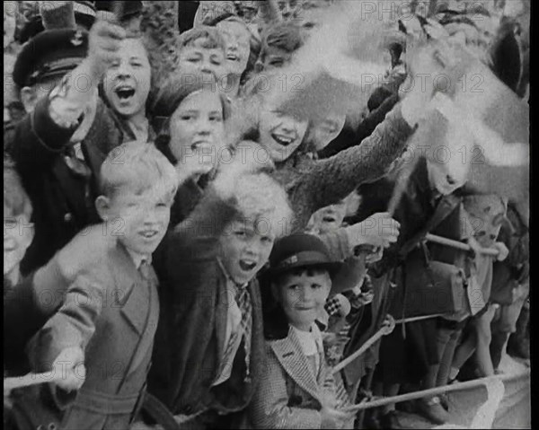 Crowd Watching the Danish Royal Family, 1930s. Creator: British Pathe Ltd.