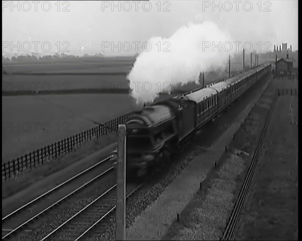 Moving Steam Train, 1931. Creator: British Pathe Ltd.