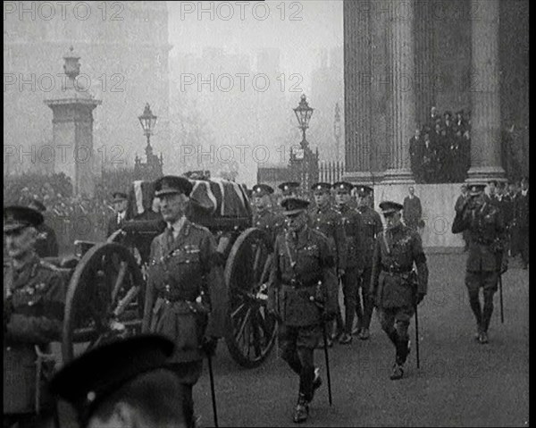 Funeral Procession for the Unknown Warrior on Armistice Day, 1920. Creator: British Pathe Ltd.